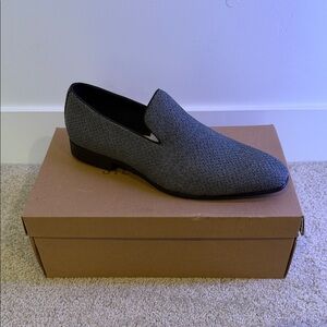 Steve Madden Black and Gray Men's Loafers